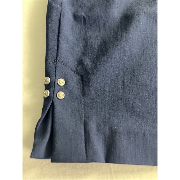 Allison Daley Womens Capri Pants 22W Skimmer Stretch Pull-On True Navy Blue F18 - Picture 9 of 16